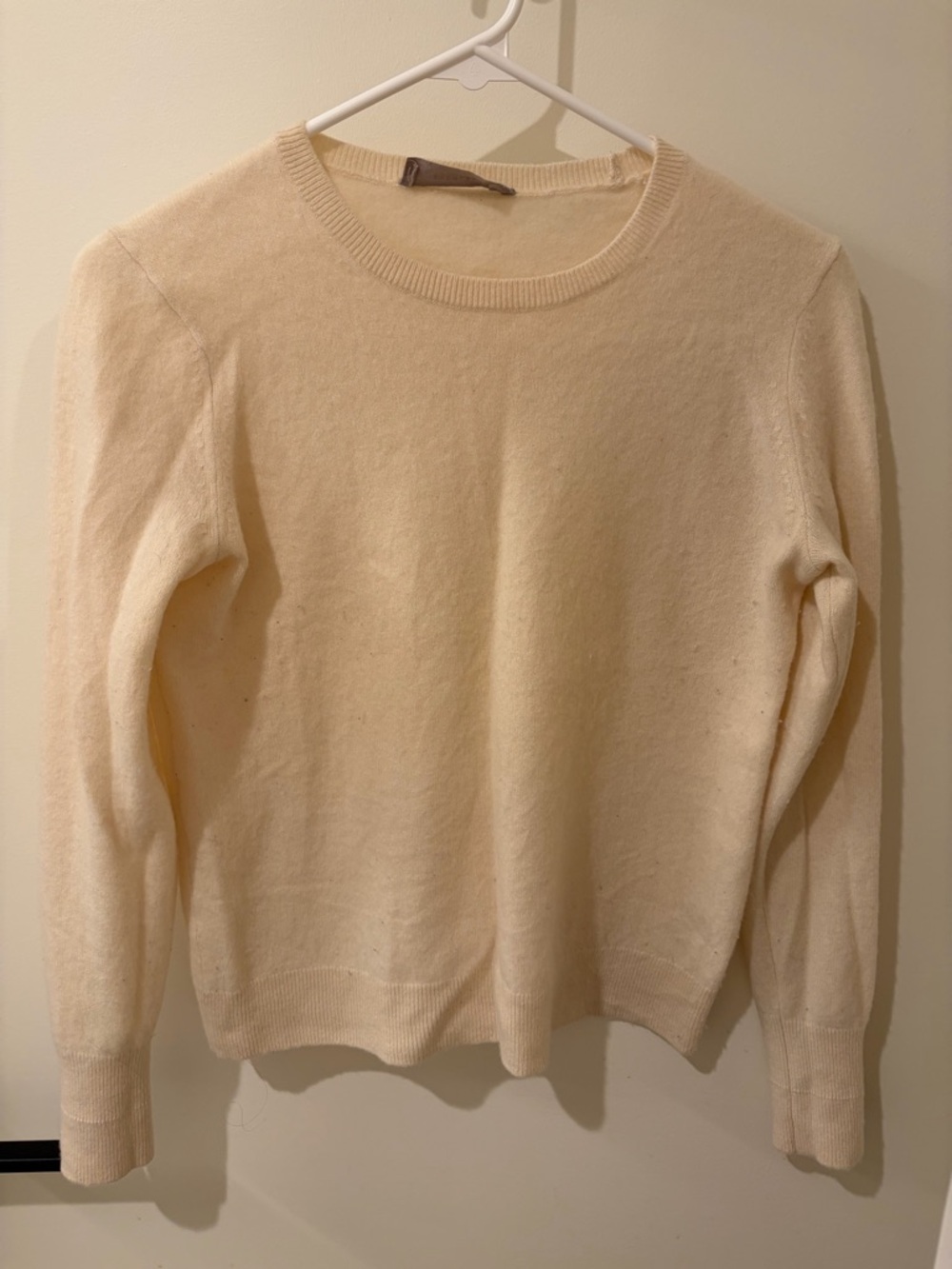 Everlane Cashmere Cream Crewneck Sweater
